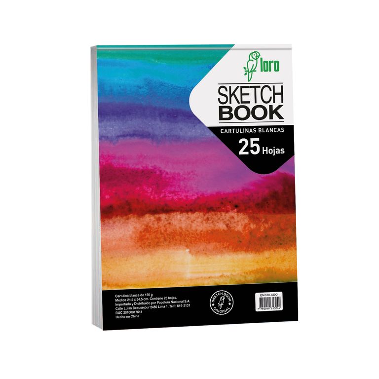 Sketch Book Loro 25 Hojas