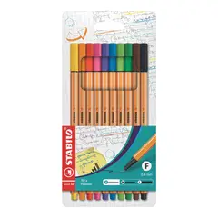 STABILO - Fine Pen Stabilo Point 88 Estuche 10 Und