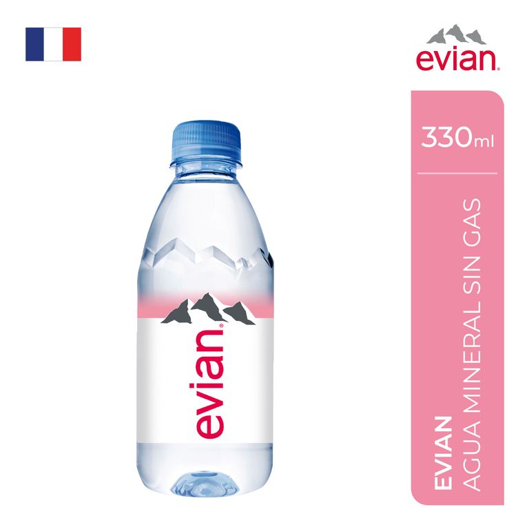 Agua Mineral Evian Sin Gas Botella 330 mL