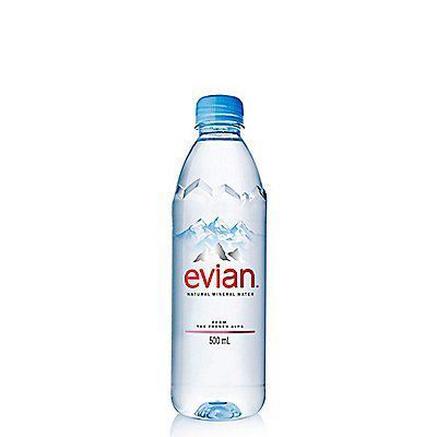 Agua Mineral Sin Gas Evian Botella 500 mL