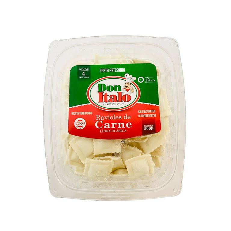 Ravioles de Carne Don Italo Empaque 500 g