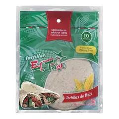 EL TACO TORTILLAS MEXICANAS - Tortilla de Maiz El Taco 200 g