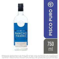 PANCHO FIERRO - Pisco Puro Cuatro Gallos 42° 750 mL