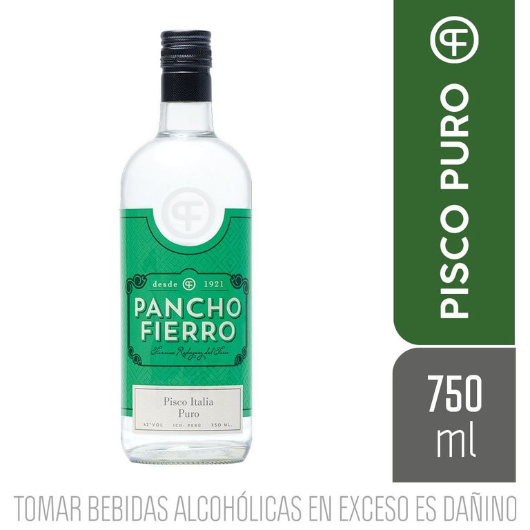 Pisco Pancho Fierro Italia Botella 750 mL