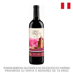 TACAMA - Vino Gran Tinto Tacama Botella 750 mL