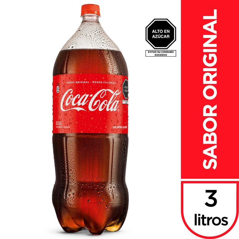 Gaseosa Coca Cola Botella 3 L