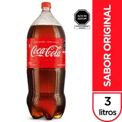 COCA COLA - Gaseosa Coca Cola Botella 3 L
