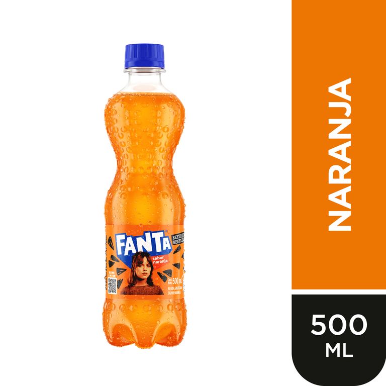 Gaseosa Fanta Naranja Botella 500 mL