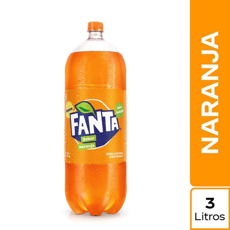 Gaseosa Fanta Naranja Botella 3 L