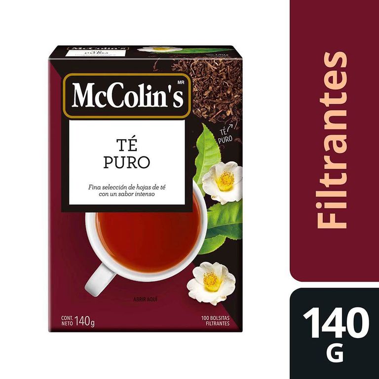 Té Puro Mc Colins Caja 100 Sobres