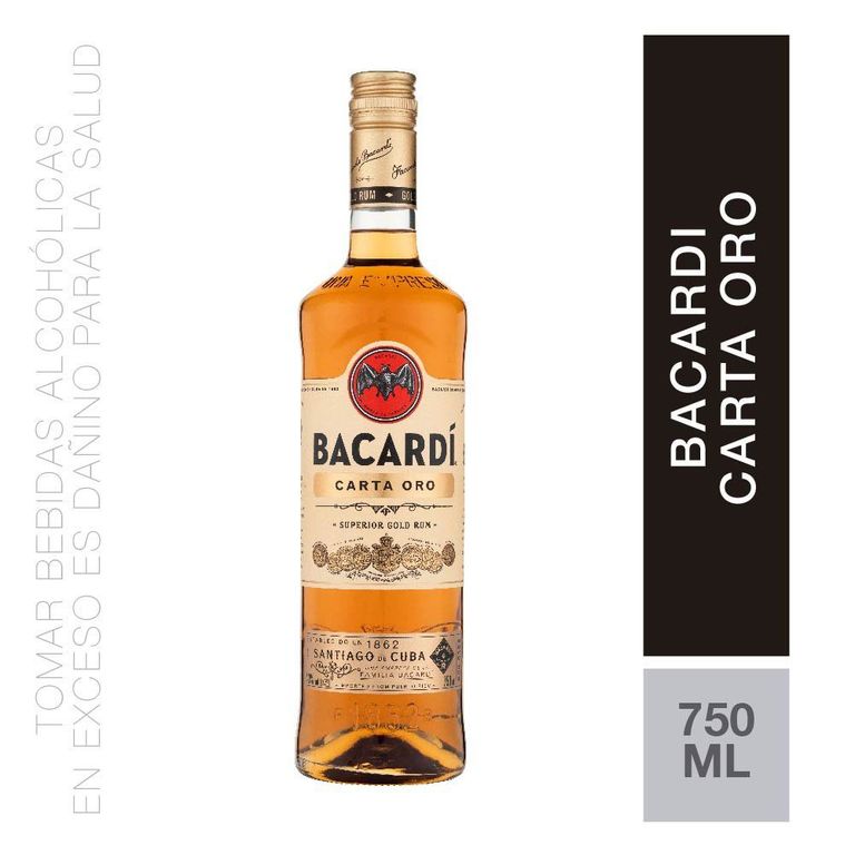 Ron Bacardí Dorado Botella 750 mL