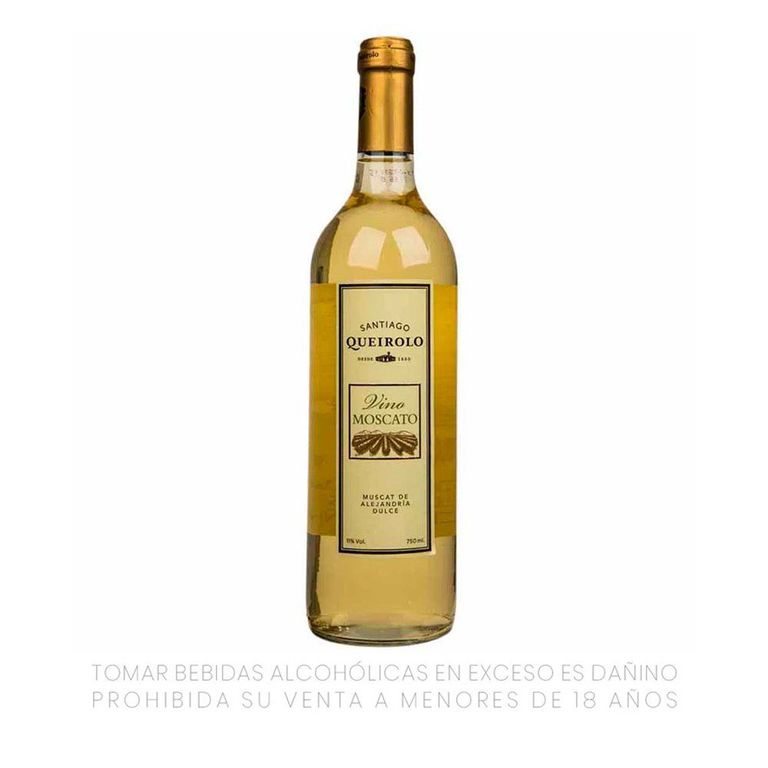 Vino Moscat Santiago Queirolo Botella 750 mL