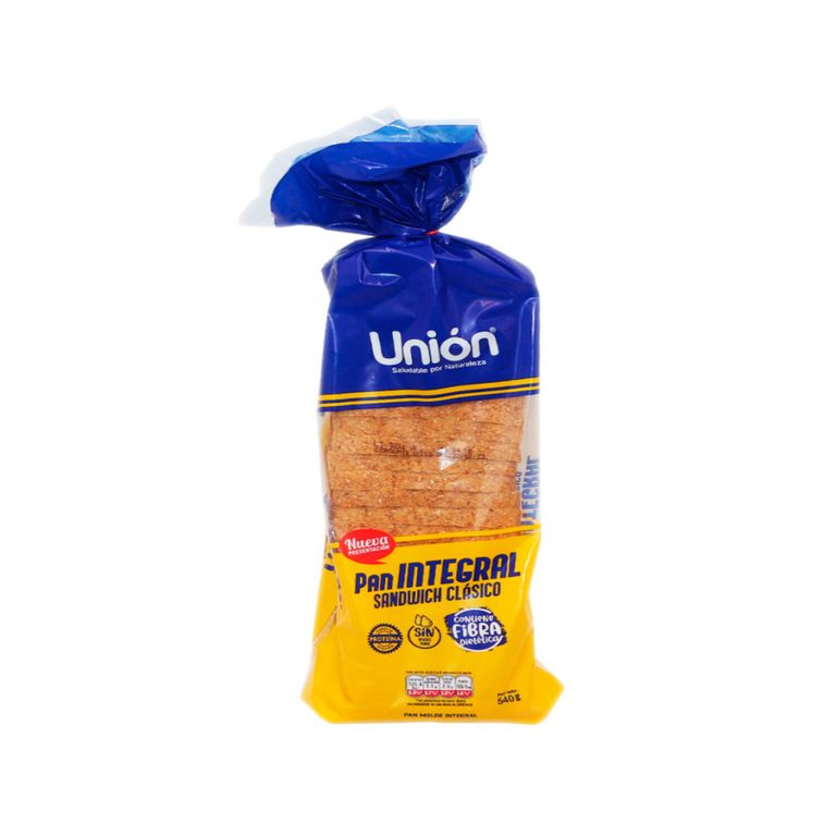 Pan Integral Sandwich Unión Bolsa 495 g