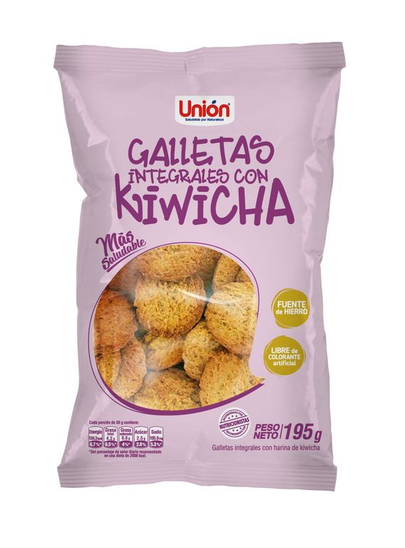 Galletas Integrales con Kiwicha Unión Bolsa 195 g