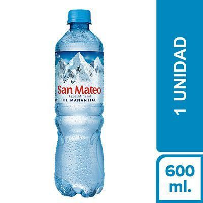 Agua San Mateo Sin Gas Botella 600 mL