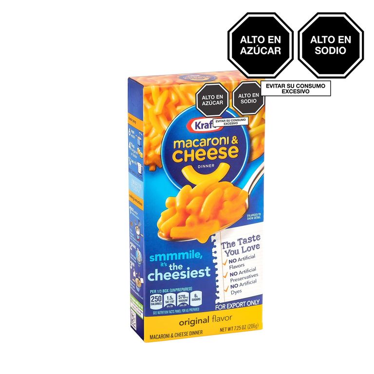 Macaroni y Cheese Original Kraft Caja 206 g