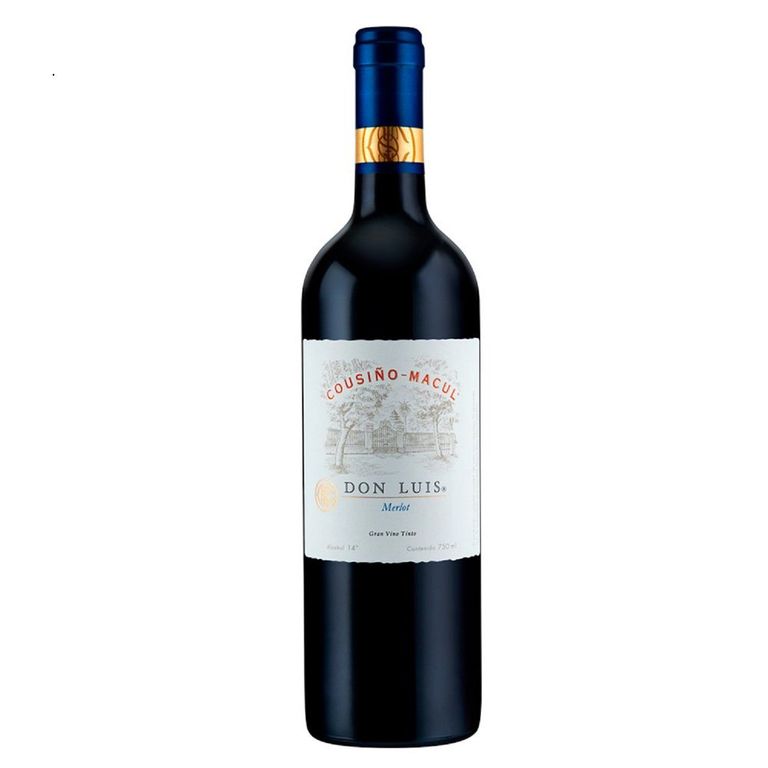 Vino Cousiño Macul Don Luis Merlot Botella 750 mL