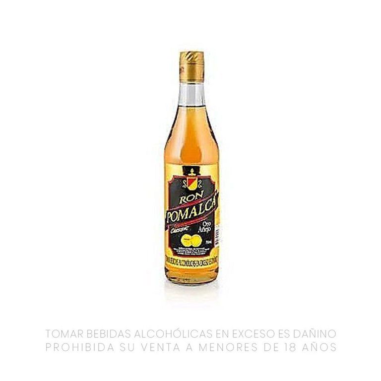 Ron Pomalca Oro Añejo Botella 750 mL