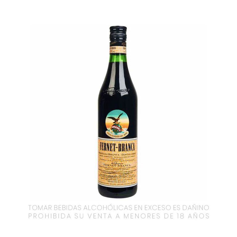 Licor Fernet Amargo Aroma a Menta Botella 750 mL