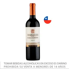 MARQUES DE CASA CONCHA - Vino Merlot Marqués de Casa Concha Botella 750 mL