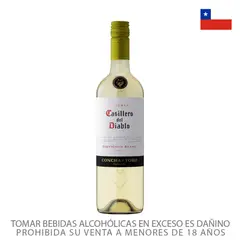 CASILLERO DEL DIABLO - Vino Casillero del Diablo Sauvignon Blanc Botella 750 mL