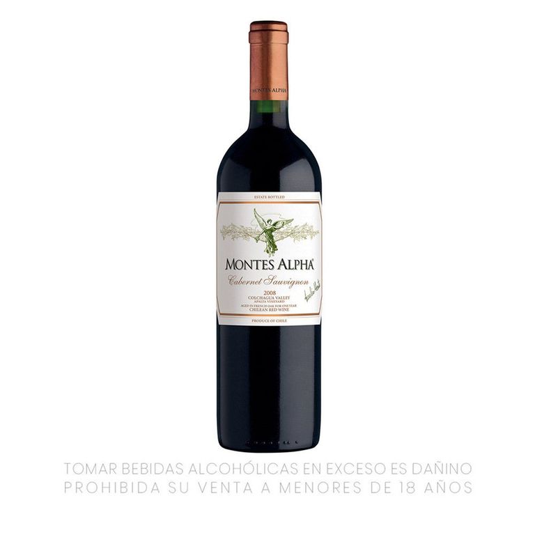 Vino Montes Alpha Cabernet Sauvignon Botella 750 mL