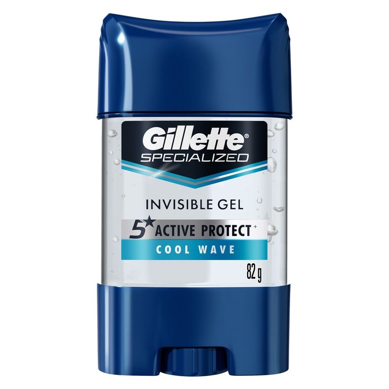 Gel Antitranspirante Gillette Specialized Cool Wave Barra Envase 82 g