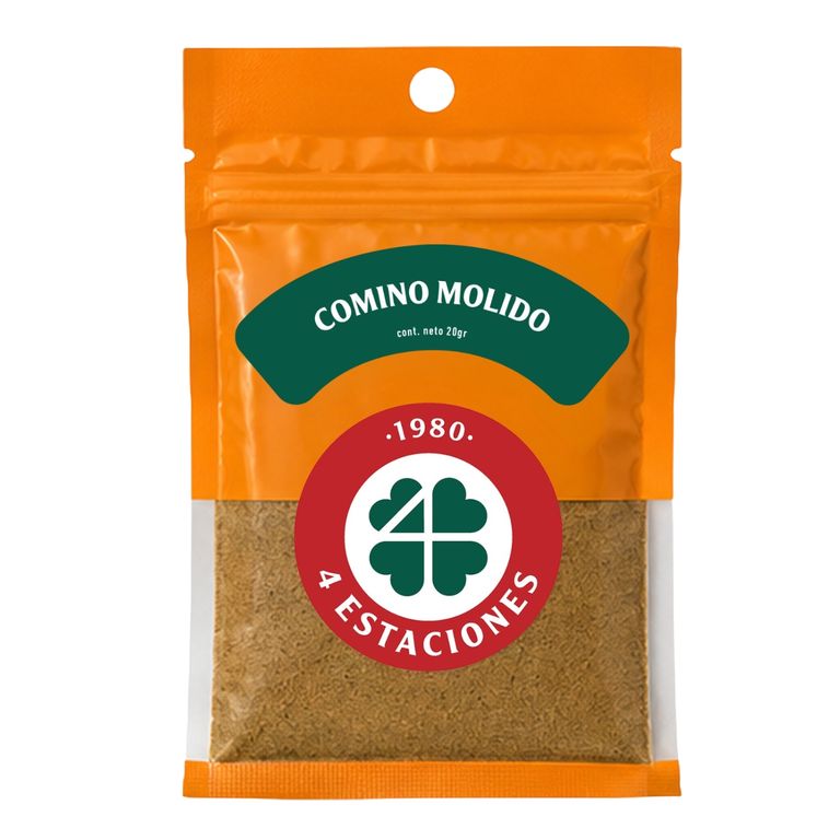 Comino Molido 4 Estaciones Bolsa Ziplock 20 g