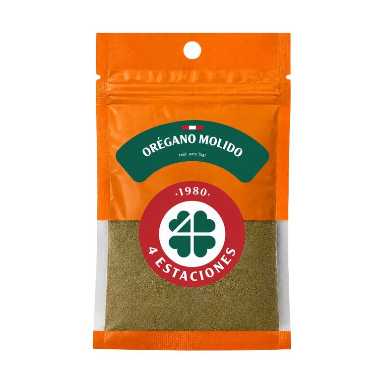 Orégano Molido 4 Estaciones Bolsa Ziplock 15 g
