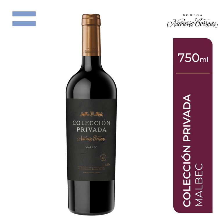 Vino Navarro Correas Colección Privada Malbec Botella 750 mL