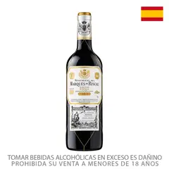 MARQUES DE RISCAL - Vino Tinto Marqués de Riscal Reserva Botella 750 mL