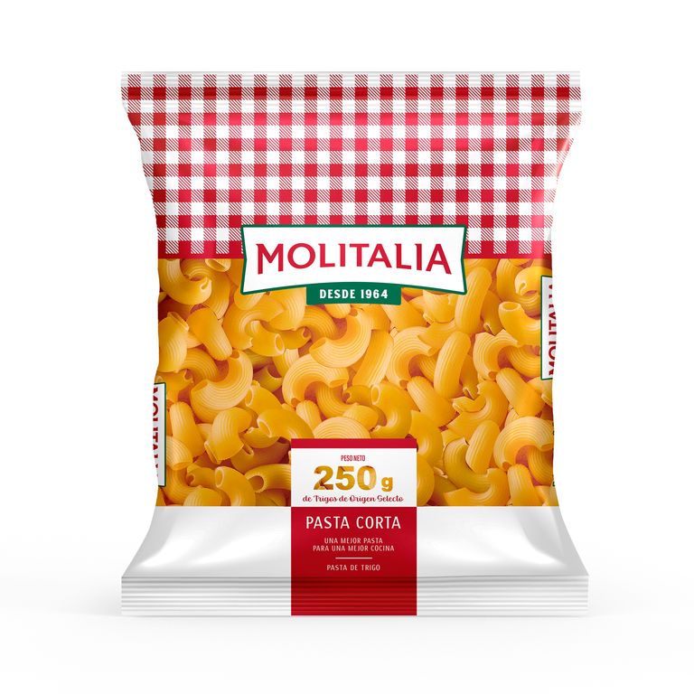 Fideo Codo Rayado Molitalia Bolsa 250 g