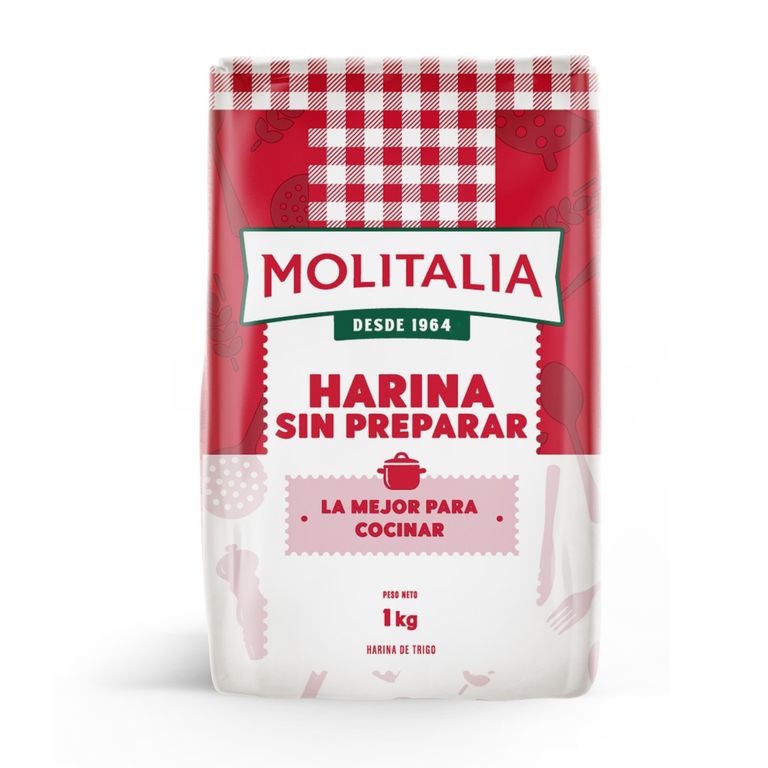 Harina Sin Preparar Molitalia Bolsa 1 Kg
