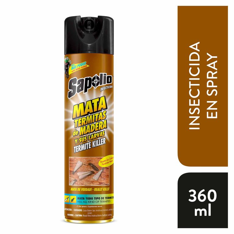 Insecticida en Spray Sapolio Mata Termitas de Madera Envase 360 mL