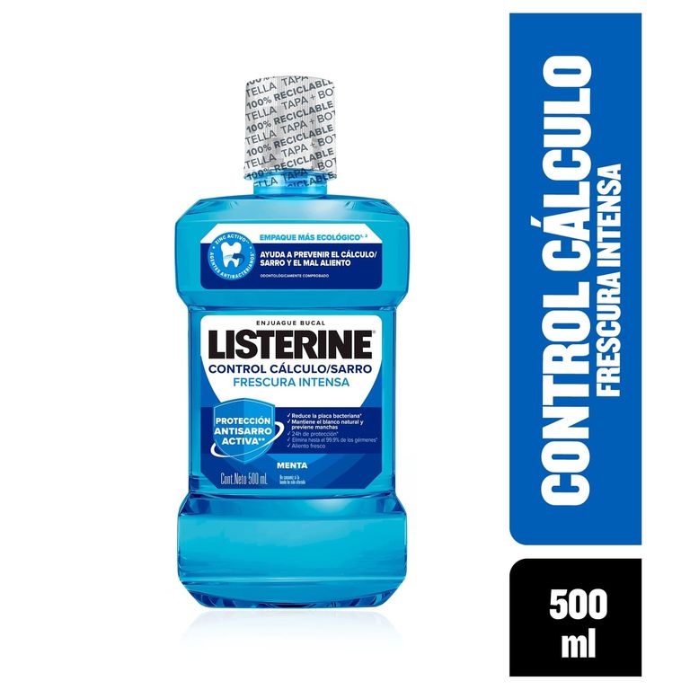 Enjuague Bucal Listerine Control Sarro Botella 500 mL