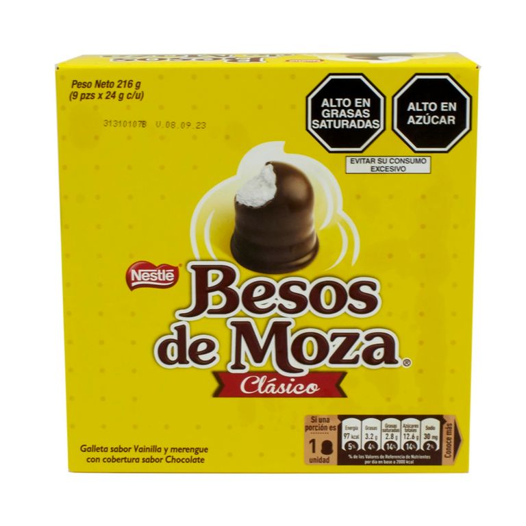 Chocolate Beso de Moza Clásico Caja 9 Und