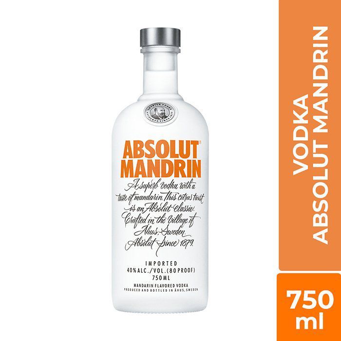 Vodka Absolut Mandrin 31.6° Botella 750 mL