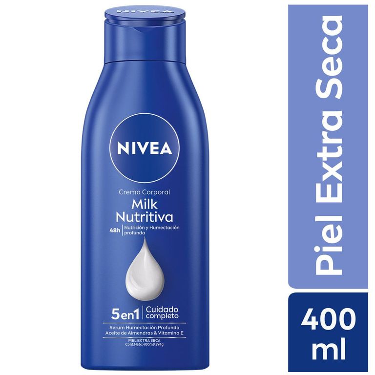 Crema Corporal Nivea Body Milk Nutritiva Envase 400 mL