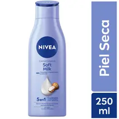 NIVEA - Crema Corporal Soft Milk Piel Seca Envase 250 mL