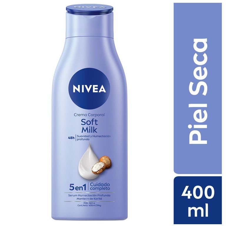 NIVEA BODY MILK SOFT 400ML S/B