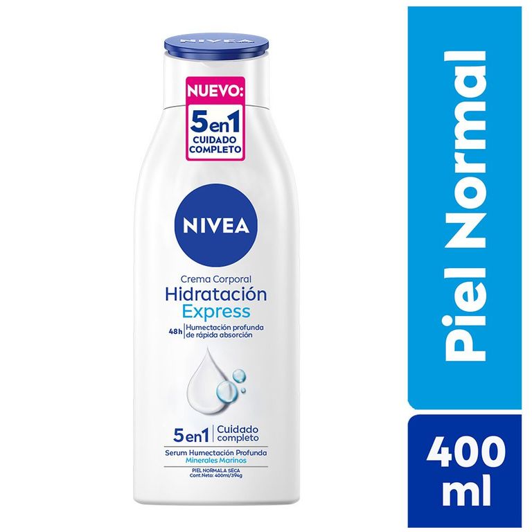 Crema Corporal Nivea Hidratación Express Envase 400 mL