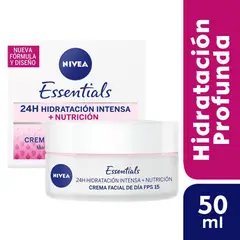 NIVEA - Crema Facial Nivea Essentials Día SPF15 Envase 50 mL