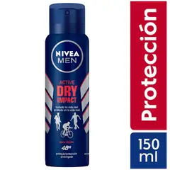 NIVEA - Desodorante Spray Dry Impact Male Envase 150 mL