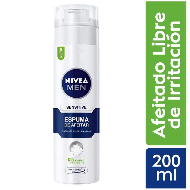 Espuma de Afeitar Nivea Men Sensitive Envase 200 mL
