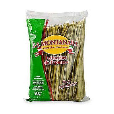 Fideo Fetuccini con Espinaca Montanara Bolsa 600 g