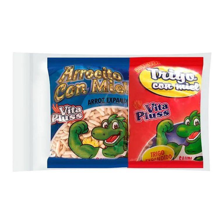 Pack Vitaplus Trigo y Arrocito con Miel Empaque 120 g