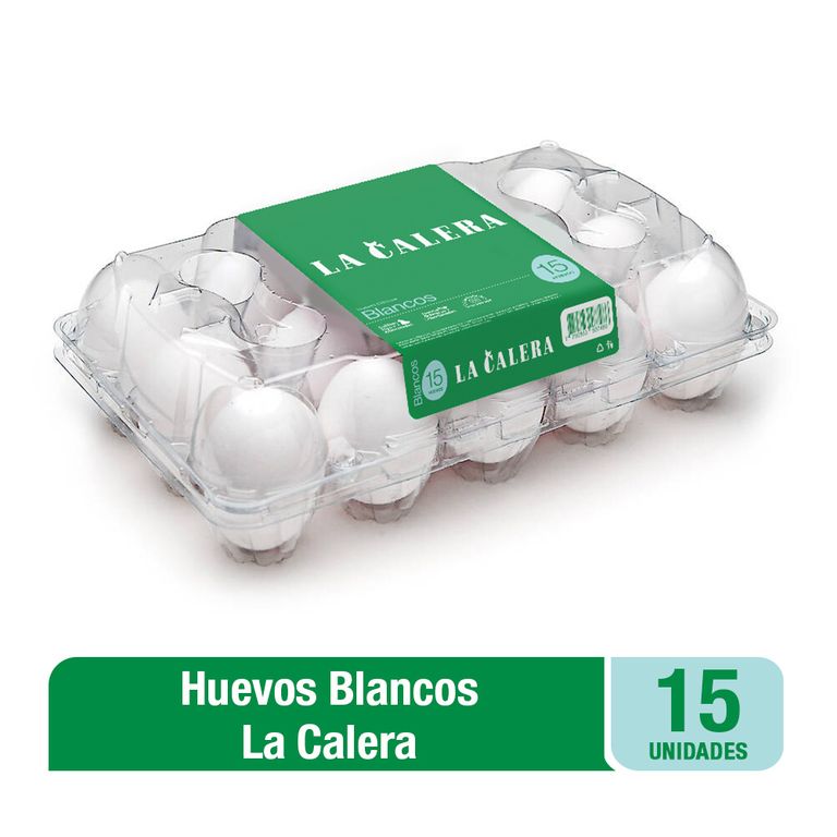 Huevos Blancos La Calera Bandeja 15 Und