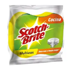 SCOTCH BRITE - Esponja 2 En 1 Cocina Scotch Brite Multiuso