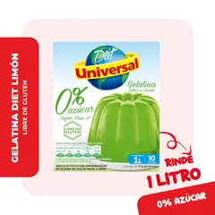 UNIVERSAL - Gelatina sin Azúcar Sabor Limón 19 g