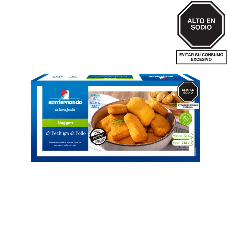 Nuggets de Pechuga de Pollo San Fernando Caja 550 g